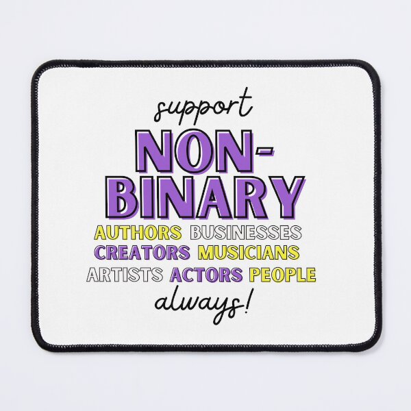 Item preview, Support Non-Binary - Non-Binary Authors - Non-Binary Businesses - Non-Binary Creators - Non-Binary Actors - Non-Binary Artists - Non-Binary Musicians designed and sold by Courtnie Pollard.