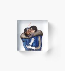 Cassian and Bodhi on Hoth Acrylic Block