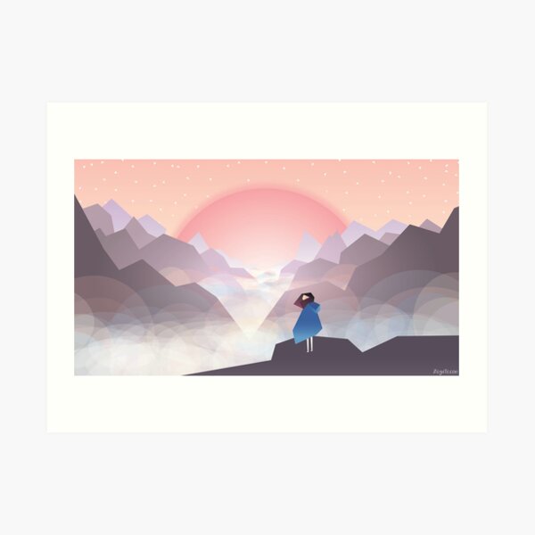 Helvena and the Mist Art Print