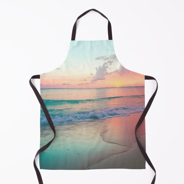 Item preview, Serene Pink Sunset by the Beach: Beach Sunset Landscape designed and sold by Amalie A.