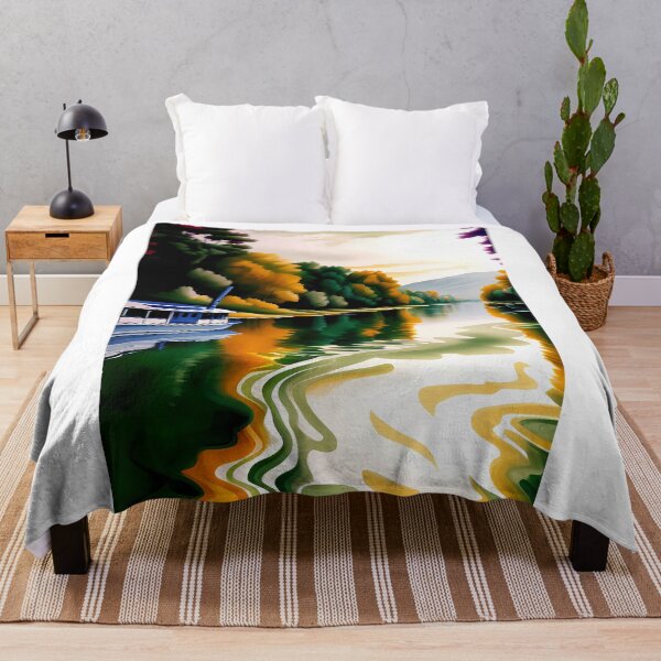 Item preview, The River And The Boat designed and sold by NanaB-Art.