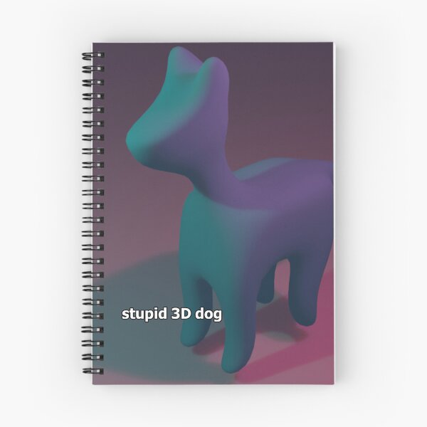 Item preview, Stupid 3D dog (he is stupid) designed and sold by Bauniilac.