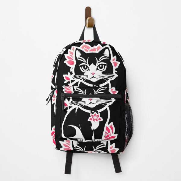Item preview, Asian Tribal Geometric Boho Cat from a Japanese metropolis designed and sold by McCallnWaldo.