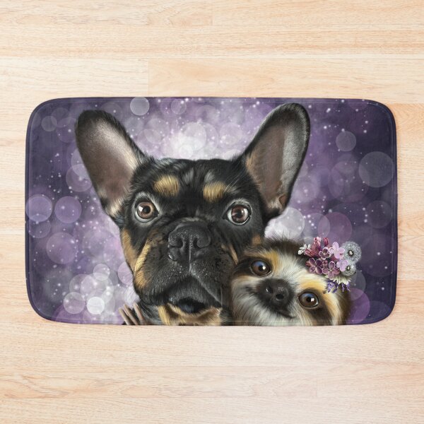 Item preview, Frenchie and Sloth hug designed and sold by SharPeiArt.