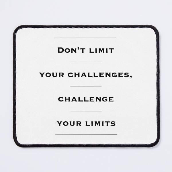 Item preview, Motivational Inspirational Wall Art, Home Decor, Office Decor. Entrepreneur Gift. Don't Limit Your Challenges, Challenge Your Limits designed and sold by Read This Already.