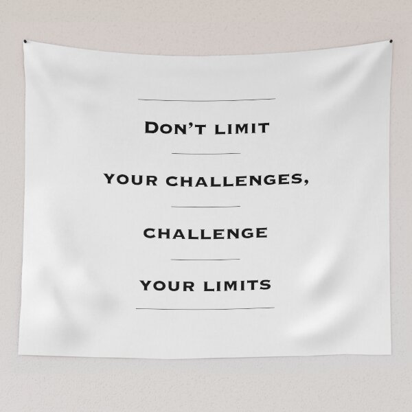 Item preview, Motivational Inspirational Wall Art, Home Decor, Office Decor. Entrepreneur Gift. Don't Limit Your Challenges, Challenge Your Limits designed and sold by Read This Already.