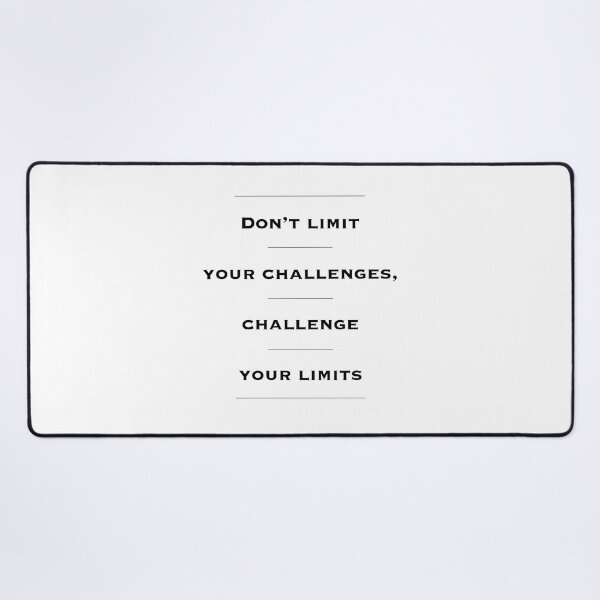 Item preview, Motivational Inspirational Wall Art, Home Decor, Office Decor. Entrepreneur Gift. Don't Limit Your Challenges, Challenge Your Limits designed and sold by Read This Already.