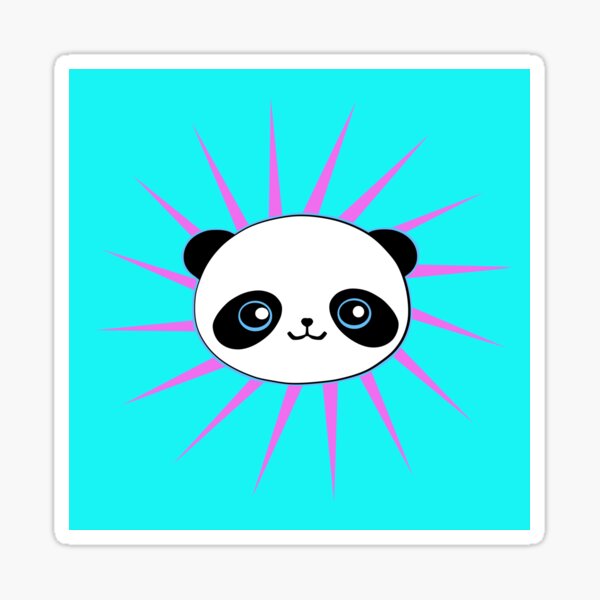 Wild Rockstar Panda  Sticker