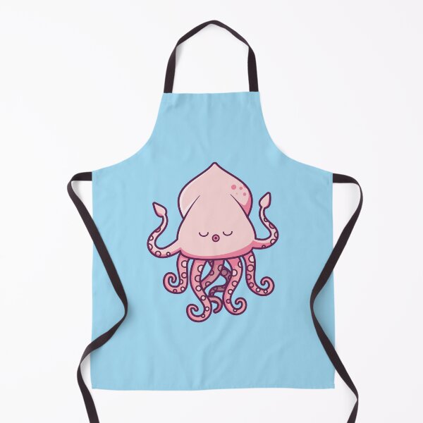 Item preview, Cute Pink Kawaii Style Ocean Squid designed and sold by Hixon House.