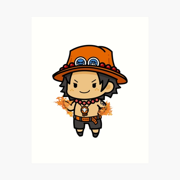 Big Brother Ace and Luffy- One Piece, an art print by Kaytlin