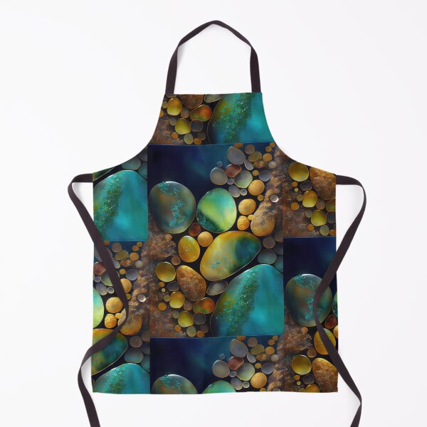 Item preview, Pointillism seaglass golden streams abstract designed and sold by Piotrek0001.
