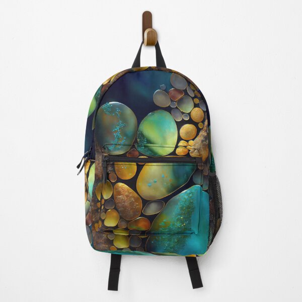 Item preview, Pointillism seaglass golden streams abstract designed and sold by Piotrek0001.