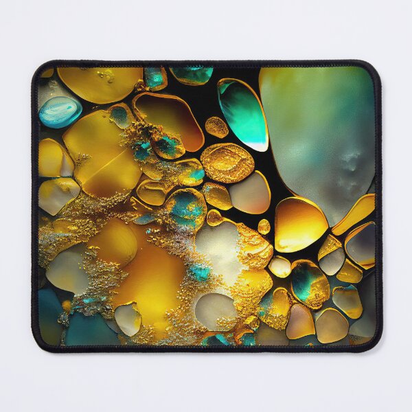 Item preview, Pointillism seaglass golden streams abstract designed and sold by Piotrek0001.