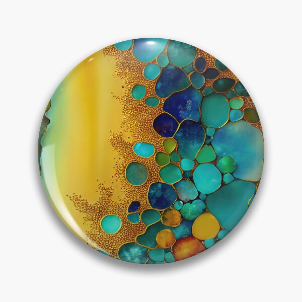 Artikelvorschau, Pointillism seaglass golden streams abstract entworfen und verkauft von Piotrek0001.