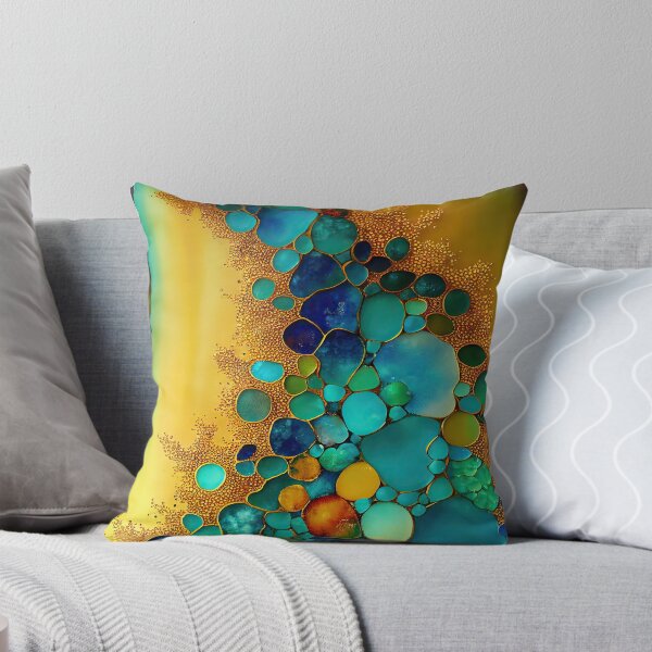 Artikelvorschau, Pointillism seaglass golden streams abstract entworfen und verkauft von Piotrek0001.