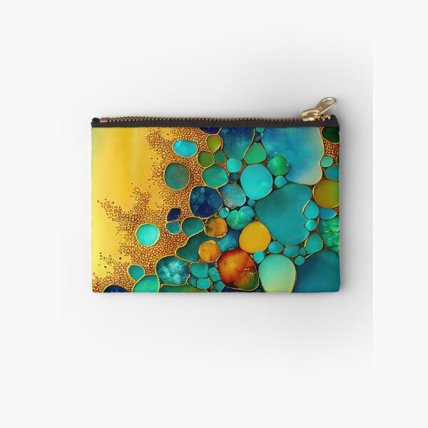Item preview, Pointillism seaglass golden streams abstract designed and sold by Piotrek0001.