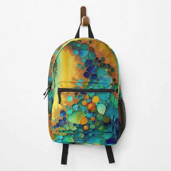 Item preview, Pointillism seaglass golden streams abstract designed and sold by Piotrek0001.