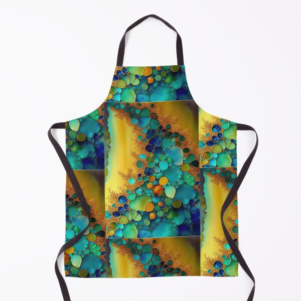 Item preview, Pointillism seaglass golden streams abstract designed and sold by Piotrek0001.