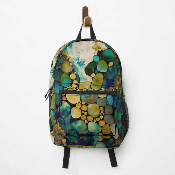 Item preview, Pointillism seaglass golden streams abstract designed and sold by Piotrek0001.