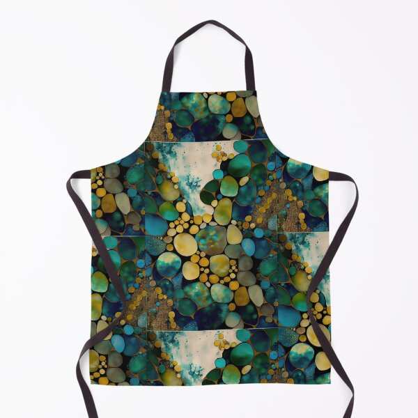 Item preview, Pointillism seaglass golden streams abstract designed and sold by Piotrek0001.