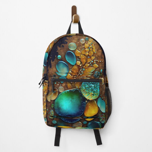Item preview, Pointillism seaglass golden streams abstract designed and sold by Piotrek0001.