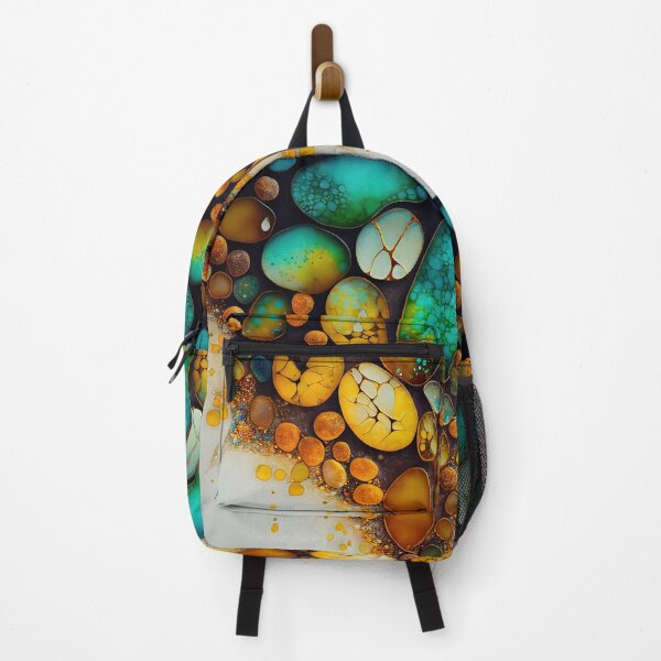 Item preview, Pointillism seaglass golden streams abstract designed and sold by Piotrek0001.