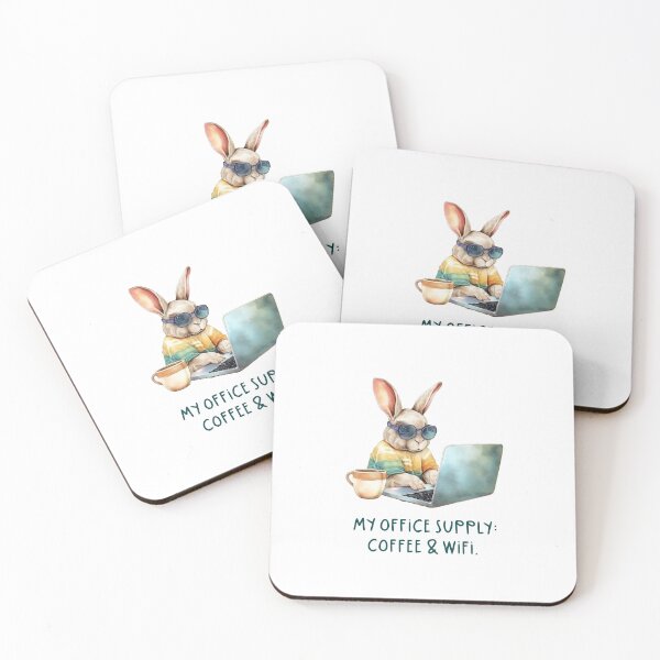 Item preview, My office supply:  coffee & wifi. designed and sold by Ramona-Gliga.