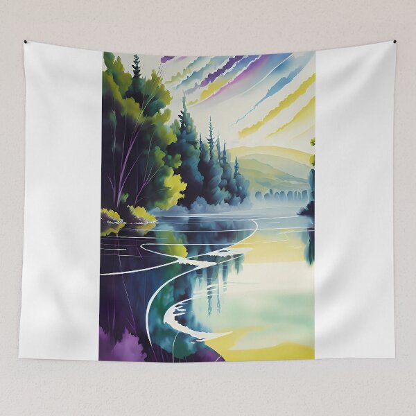 Item preview, Morning in the River Valley designed and sold by NanaB-Art.