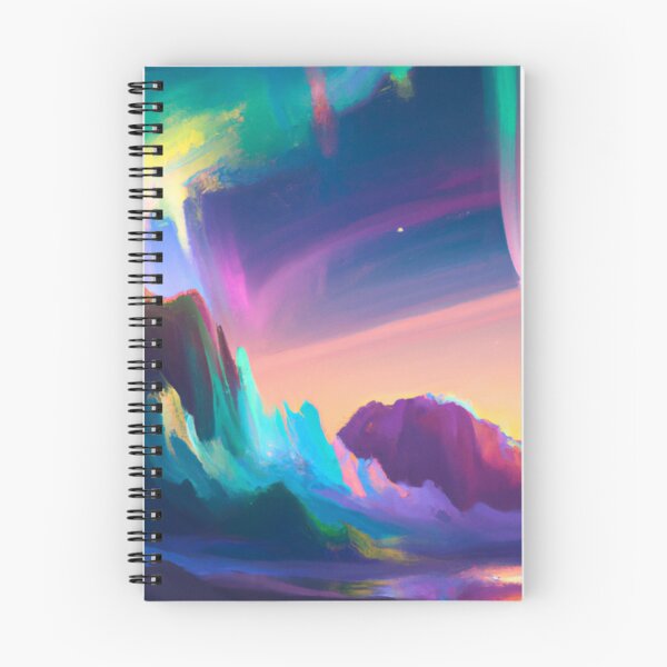 Item preview, Radiant Aurora Borealis - Watercolor designed and sold by The Iconic Minimalist.