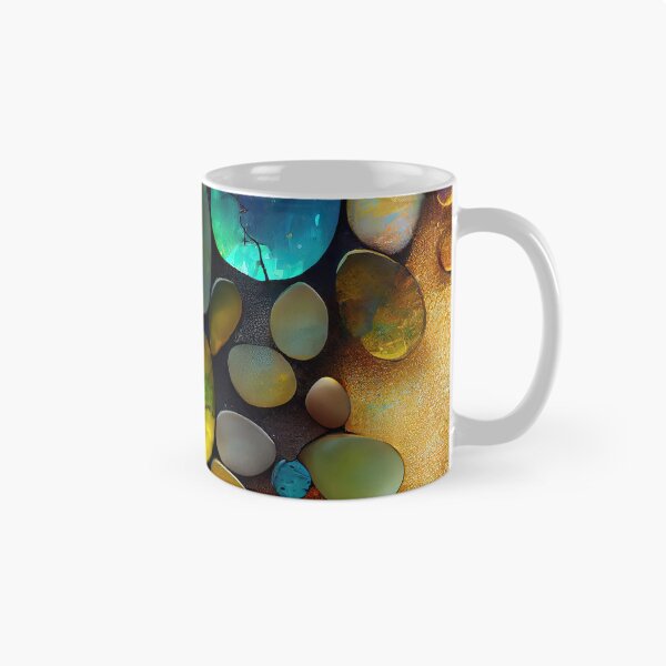 Artikelvorschau, Pointillism seaglass golden streams abstract entworfen und verkauft von Piotrek0001.