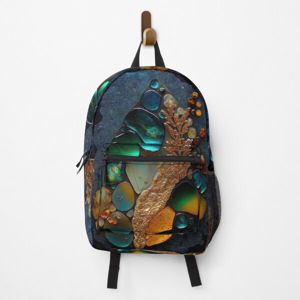 Item preview, Pointillism seaglass golden streams abstract designed and sold by Piotrek0001.