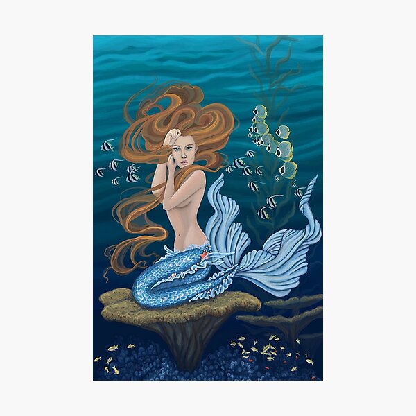 Sitting Mermaid Photographic Print for Sale by Arian Butler | Redbubble Sitting Mermaid Photographic Print for Sale by Arian... 