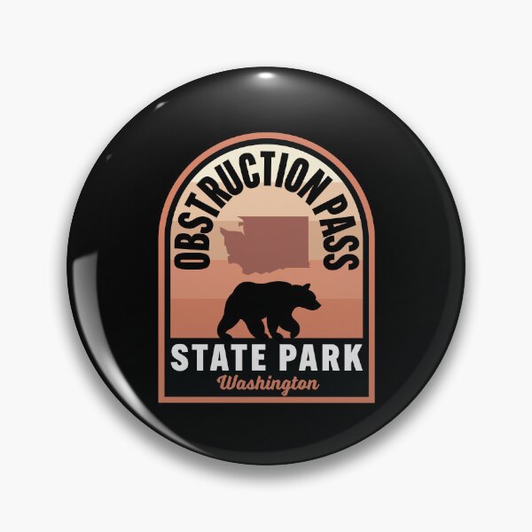 Item preview, Obstruction Pass State Park WA Bear designed and sold by HalpinDesign.