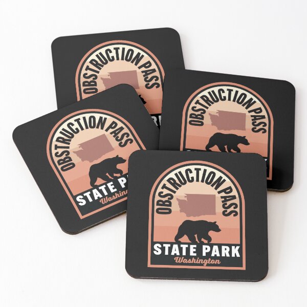 Item preview, Obstruction Pass State Park WA Bear designed and sold by HalpinDesign.