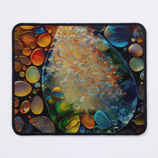 Item preview, Pointillism seaglass golden streams abstract designed and sold by Piotrek0001.