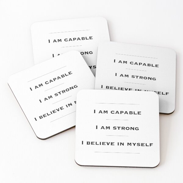 Item preview, Motivational Inspirational Wall Art, Home Decor, Office Decor. Entrepreneur Gift. I Am Capable, I Am Strong, I Believe in Myself designed and sold by Read This Already.
