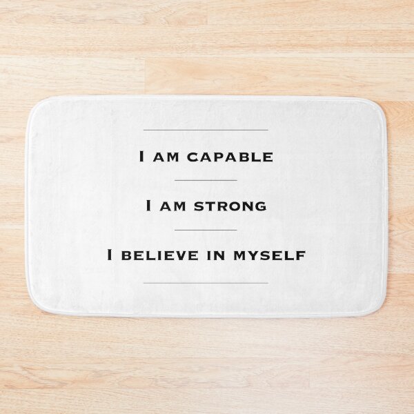 Item preview, Motivational Inspirational Wall Art, Home Decor, Office Decor. Entrepreneur Gift. I Am Capable, I Am Strong, I Believe in Myself designed and sold by Read This Already.