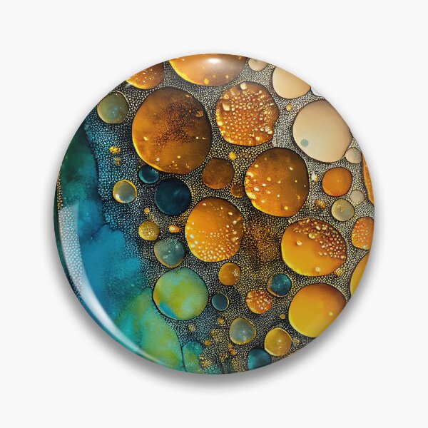 Item preview, Pointillism seaglass golden streams abstract designed and sold by Piotrek0001.