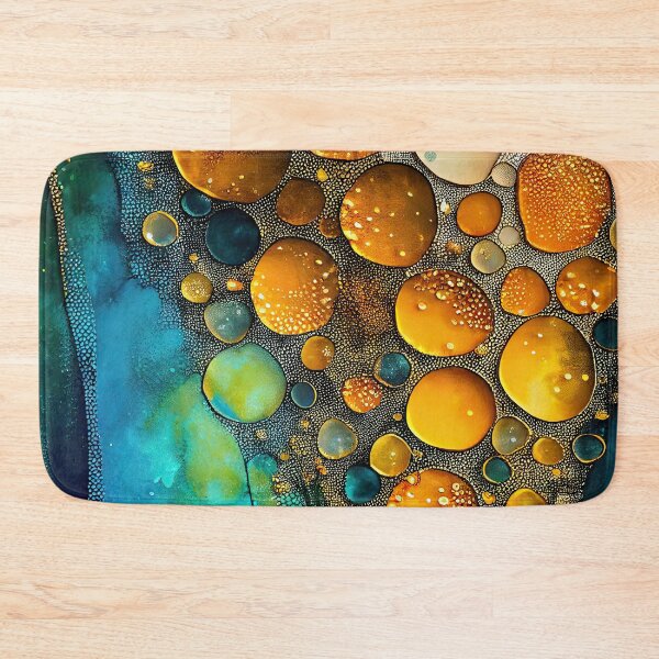 Item preview, Pointillism seaglass golden streams abstract designed and sold by Piotrek0001.