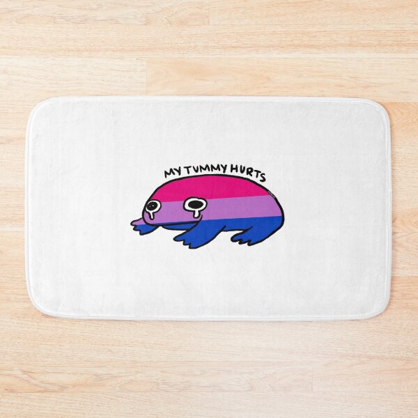 Item preview, tummy hurt | bisexual pride crying frog designed and sold by iristocat.