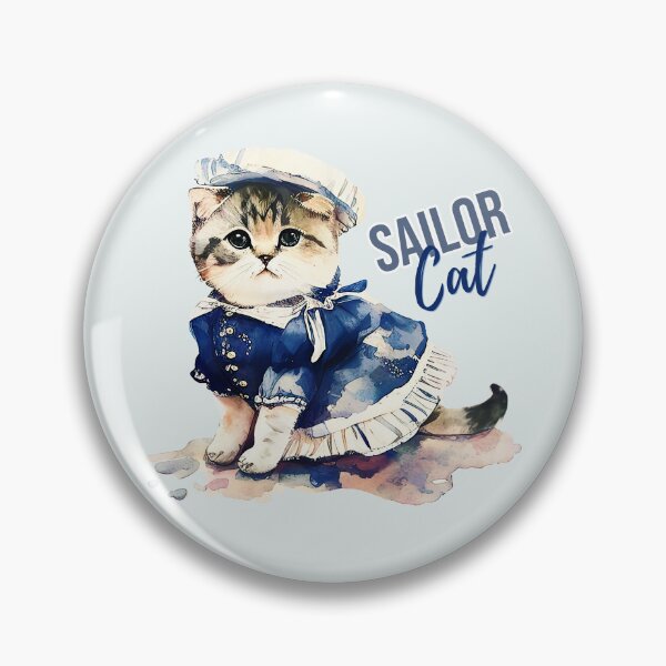Item preview, Sailor Cat designed and sold by Moonody Designs.