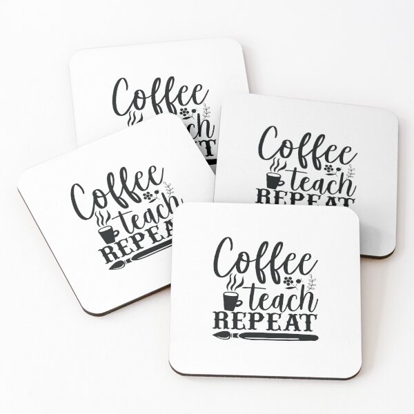 Item preview, COFFEE TEACH REPEAT designed and sold by SticerOcean.