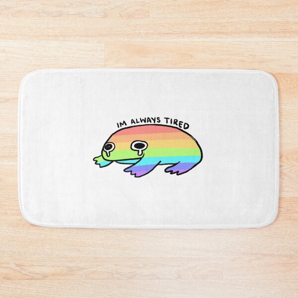 Item preview, I’m always tired | rainbow pride crying frog designed and sold by iristocat.