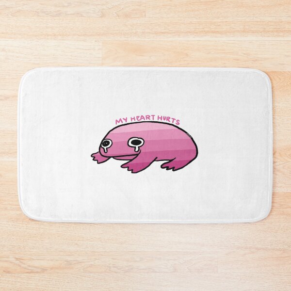 Item preview, My Heart Hurts | Pink Gradient Crying Frog, Frog Stickers, Pink Frog Pins designed and sold by iristocat.