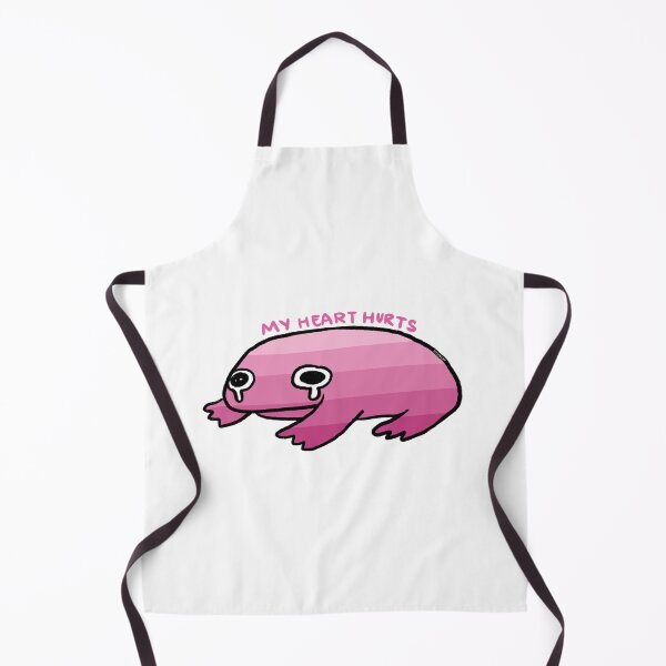 Item preview, My Heart Hurts | Pink Gradient Crying Frog, Frog Stickers, Pink Frog Pins designed and sold by iristocat.