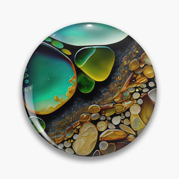 Artikelvorschau, Pointillism seaglass golden streams abstract entworfen und verkauft von Piotrek0001.