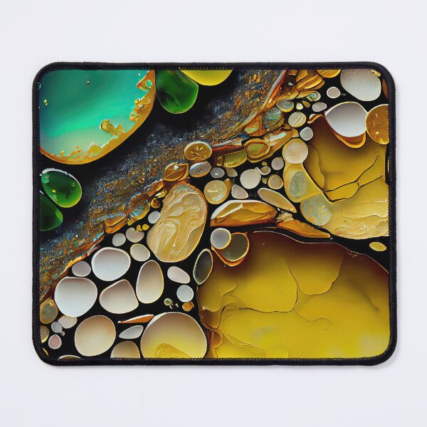 Item preview, Pointillism seaglass golden streams abstract designed and sold by Piotrek0001.