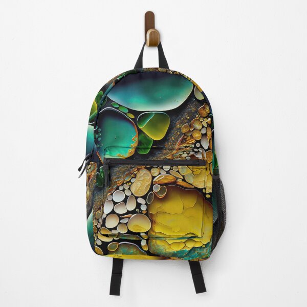 Item preview, Pointillism seaglass golden streams abstract designed and sold by Piotrek0001.