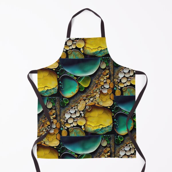 Item preview, Pointillism seaglass golden streams abstract designed and sold by Piotrek0001.