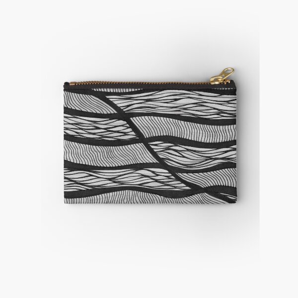 Item preview, Abstract Waves Lines Grey Black Horizontal designed and sold by InspiringLines.